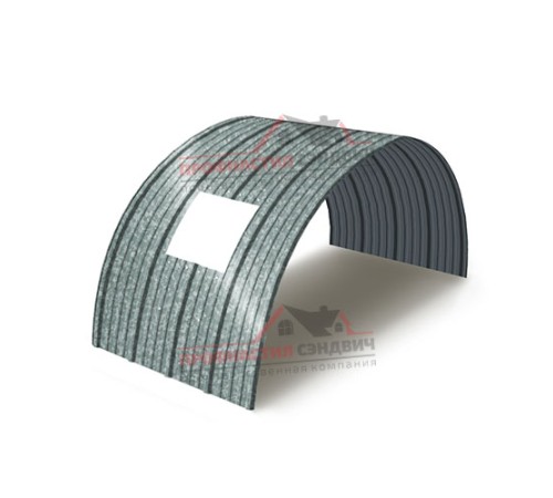 Укрытие конвейеров из арочного профлиста НС18ПГ-1170, 0,7, оцинкованный по выгодной цене в широком ассортименте