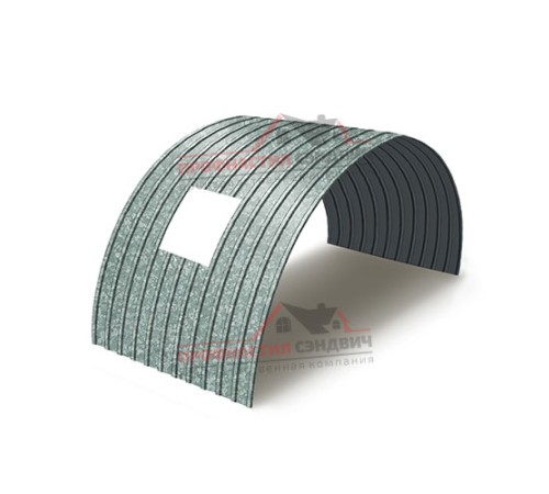 Укрытие конвейеров из арочного профлиста С10ПГ-1160, 0,5, оцинкованный по выгодной цене в широком ассортименте