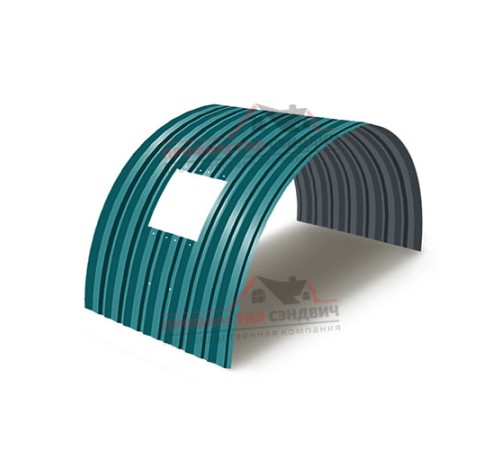 Укрытие конвейеров из арочного профлиста С15ПГ-1190, 0,9, в полимерном покрытии по выгодной цене в широком ассортименте