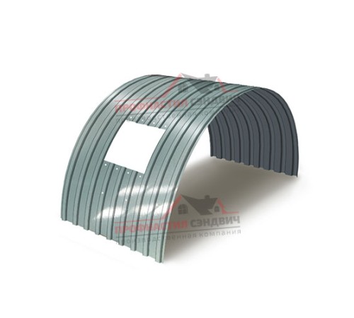 Укрытие конвейеров из арочного профлиста С17ПГ-1163, 0,7, нержавеющий по выгодной цене в широком ассортименте