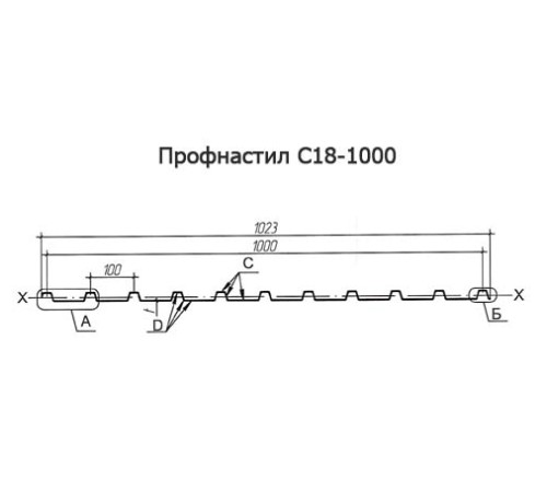 Укрытие конвейеров из арочного профлиста С18ПГ-1023, 0,5, оцинкованный по выгодной цене в широком ассортименте