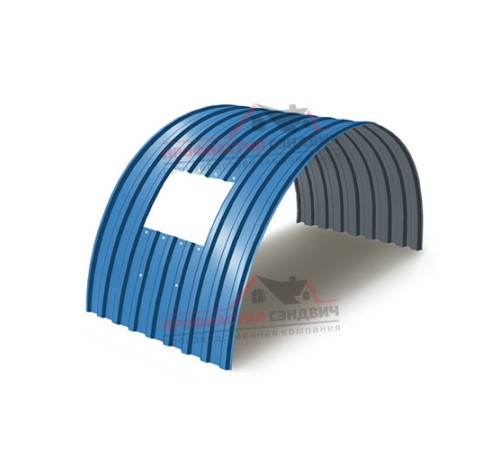 Укрытие конвейеров из арочного профлиста МП20ПГ-1150, 0,8, в полимерном покрытии по выгодной цене в широком ассортименте