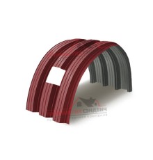 Укрытие конвейеров из арочного профлиста Н114ПГ-807, 0,6, в полимерном покрытии