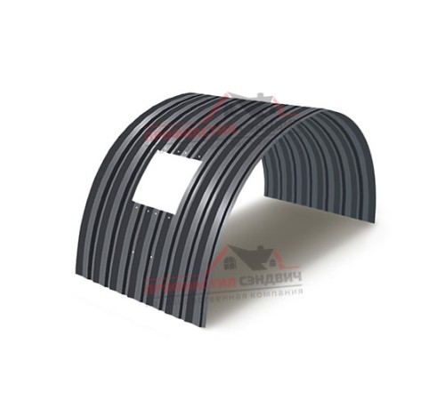 Укрытие конвейеров из арочного профлиста С15ПГ-1190, 1,0, в полимерном покрытии по выгодной цене в широком ассортименте