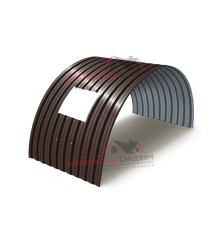 Укрытие конвейеров из арочного профлиста С21ПГ-1051, 1,0, в полимерном покрытии