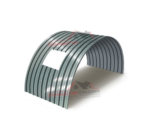 Укрытие конвейеров из арочного профлиста С21ПГ-1051, 0,6, нержавеющий по выгодной цене в широком ассортименте