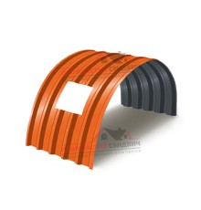 Укрытие конвейеров из арочного профлиста С44ПГ-1047, 0,6, в полимерном покрытии