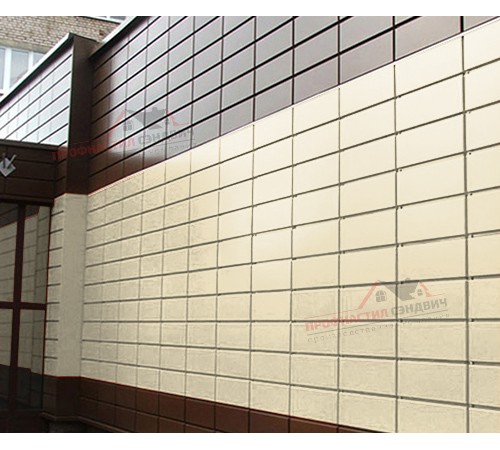 Купить линеарную панель-торцами гладкую-24хС/20, RAL 1015 Слоновая кость 