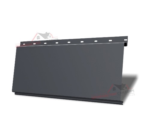 Купить линеарную панель-торцами гладкую-24хС/20, RAL 7024 Серый графит 