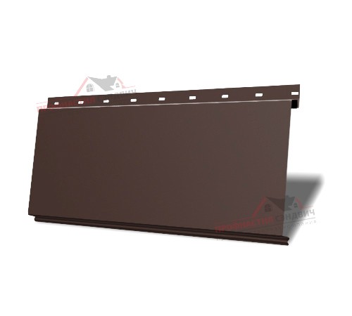 Купить линеарную панель-торцами гладкую-24хС/20, RAL 8017 Коричневый шоколад 