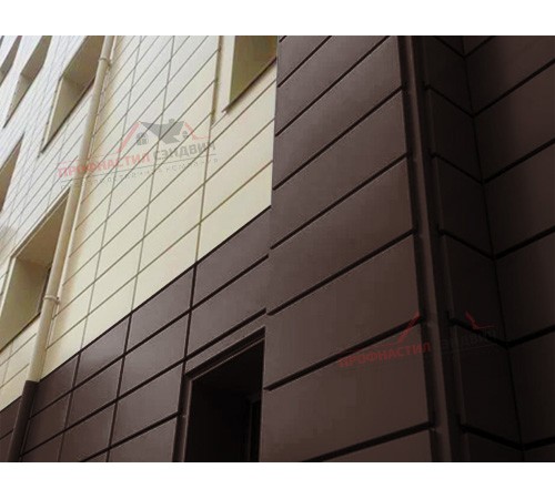 Купить линеарную панель-открытая волна-24хС/20 профилированная RAL 8017 Коричневый шоколад 