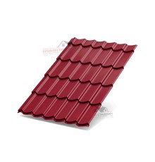 Металлочерепица Макси-0.45, Высота ступеньки-21мм, Длина ступеньки-400мм, Полиэстер RAL3003