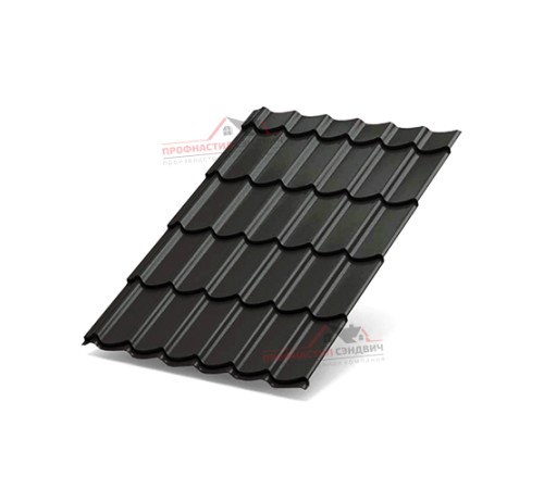 Металлочерепица Макси-0.45, Высота ступеньки-21мм, Длина ступеньки-400мм, Полиэстер RR32