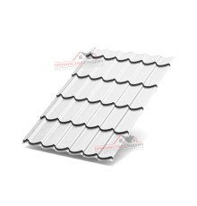 Металлочерепица Макси-0.5, Высота ступеньки-21мм, Длина ступеньки-400мм, Norman RAL9003