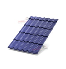 Металлочерепица Макси-0.5, Высота ступеньки-21мм, Длина ступеньки-400мм, PURMAN Citrine