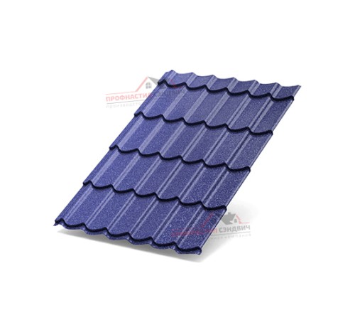 Металлочерепица Макси-0.5, Высота ступеньки-21мм, Длина ступеньки-400мм, PURMAN Citrine