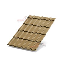 Металлочерепица Макси-0.5, Высота ступеньки-21мм, Длина ступеньки-400мм, Призма Ephyra