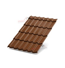 Металлочерепица Макси-0.5, Высота ступеньки-21мм, Длина ступеньки-400мм, Призма Helios