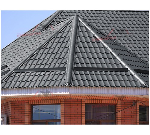 Металлочерепица Макси-0.5, Высота ступеньки-21мм, Длина ступеньки-400мм, PURETAN RR23