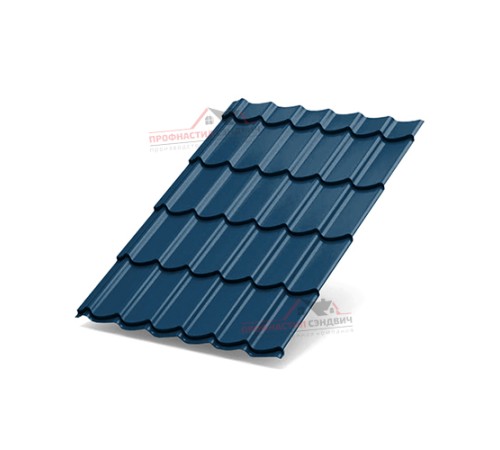 Металлочерепица Макси-0.5, Высота ступеньки-21мм, Длина ступеньки-400мм, PURETAN RR35