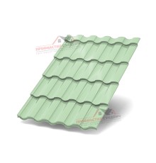 Металлочерепица Монтекристо-0.5, Высота ступеньки-25мм, Длина ступеньки-350мм, NormanRAL6019