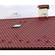 Металлочерепица Монтерроса-0.5, Высота ступеньки-25мм, Длина ступеньки-400мм, PURMAN RAL3011