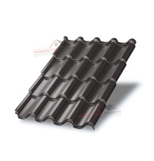 Металлочерепица Монтерроса-0.5, Высота ступеньки-25мм, Длина ступеньки-350мм, Norman RR32