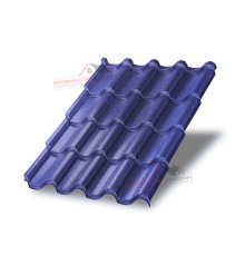 Металлочерепица Монтерроса-0.5, Высота ступеньки-25мм, Длина ступеньки-400мм, PURMAN Citrine