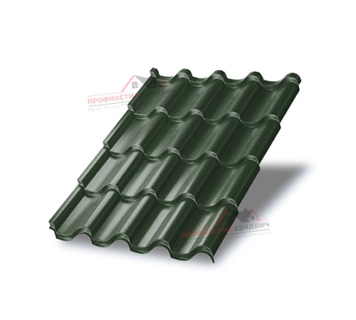 Металлочерепица Монтерроса-0.5, Высота ступеньки-25мм, Длина ступеньки-350мм, PURETAN RR11