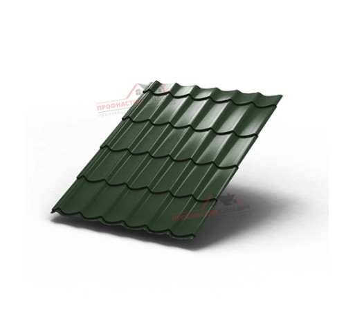 Металлочерепица Монтеррей-0.5, Высота ступеньки-14мм, Длина ступеньки-350мм, PURETAN RR11