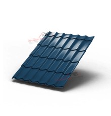 Металлочерепица Монтеррей-0.5, Высота ступеньки-14мм, Длина ступеньки-350мм, PURETAN RR35