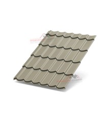 Металлочерепица Супермонтеррей-0.45, Высота ступеньки-21мм, Длина ступеньки-350мм, Полиэстер RAL1035