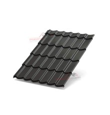 Металлочерепица Супермонтеррей-0.5, Высота ступеньки-21мм, Длина ступеньки-350мм, PURMAN RR32