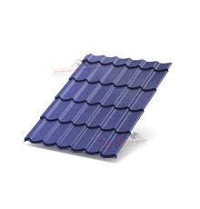 Металлочерепица Супермонтеррей-0.5, Высота ступеньки-21мм, Длина ступеньки-350мм, PURMAN Citrine