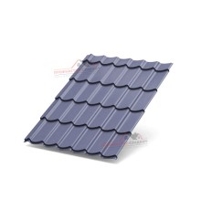 Металлочерепица Супермонтеррей-0.5, Высота ступеньки-21мм, Длина ступеньки-350мм, PURMAN Galmei