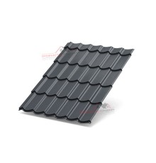 Металлочерепица Супермонтеррей-0.5, Высота ступеньки-21мм, Длина ступеньки-350мм, PURETAN RR23