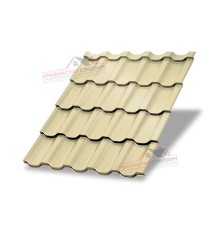 Металлочерепица Трамонтана-0.5, Высота ступеньки-25мм, Длина ступеньки-350мм, Norman RAL1014