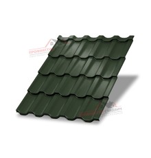 Металлочерепица Трамонтана-0.5, Высота ступеньки-30мм, Длина ступеньки-350мм, Viking E RAL6007