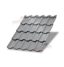 Металлочерепица Трамонтана-0.5, Высота ступеньки-25мм, Длина ступеньки-350мм, Norman RAL7004