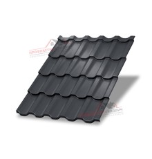 Металлочерепица Трамонтана-0.5, Высота ступеньки-25мм, Длина ступеньки-350мм, Norman RAL7024