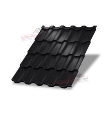 Металлочерепица Трамонтана-0.5, Высота ступеньки-30мм, Длина ступеньки-350мм, PURMAN RAL9005