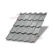 Металлочерепица Трамонтана-0.5, Высота ступеньки-25мм, Длина ступеньки-350мм, Norman RAL9006