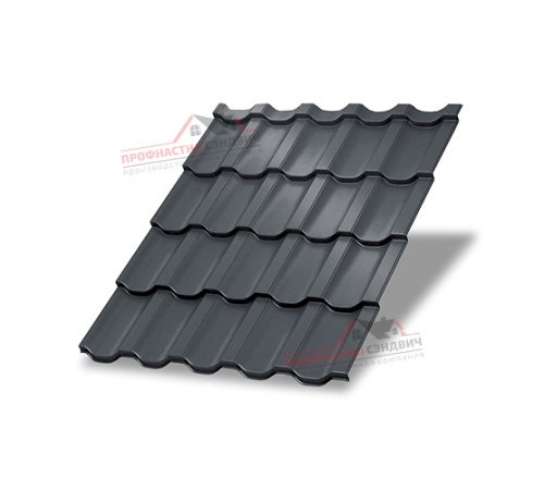 Металлочерепица Трамонтана-0.5, Высота ступеньки-30мм, Длина ступеньки-400мм, PURETAN RR23