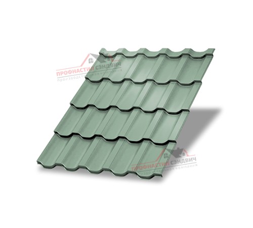 Металлочерепица Трамонтана-0.5, Высота ступеньки-30мм, Длина ступеньки-350мм, PURMAN Tourmalin