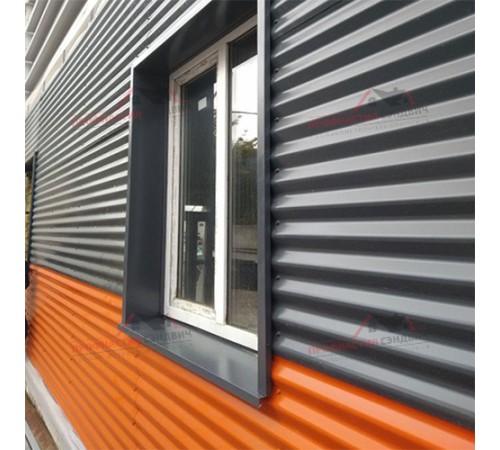 Купить профилированный лист МП18-0.45, Ширина-1100, Полиэстер RAL2004 