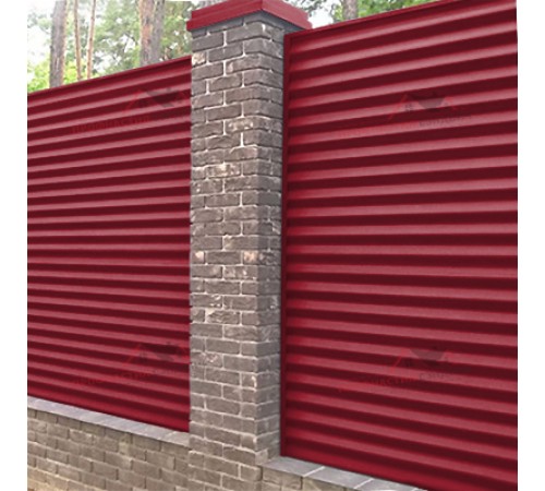 Купить профнастил МП18-0.45, Ширина-1100, Полиэстер RAL3003 