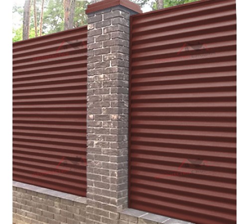 Купить профнастил МП18-0.7, Ширина-1100, Полиэстер RAL3009 