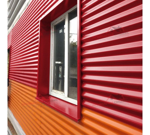 Купить профилированный лист МП18-0.45, Ширина-1100, Полиэстер RAL3020 