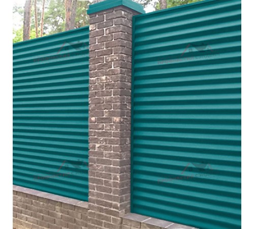 Купить профнастил МП18-0.5, Ширина-1100, Полиэстер RAL5021 