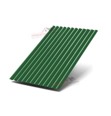 Профилированный лист МП18-0.45, Ширина-1100, Полиэстер RAL6002